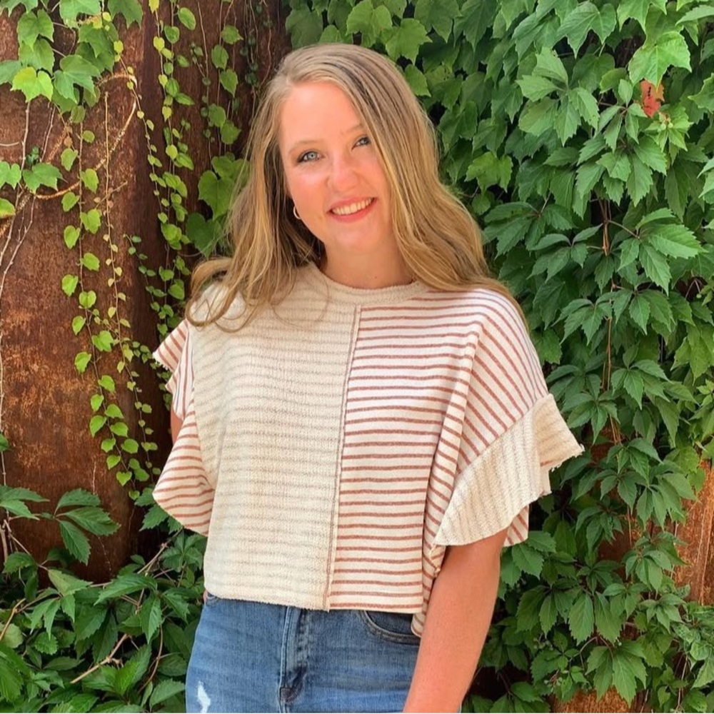 Striped Terry Top